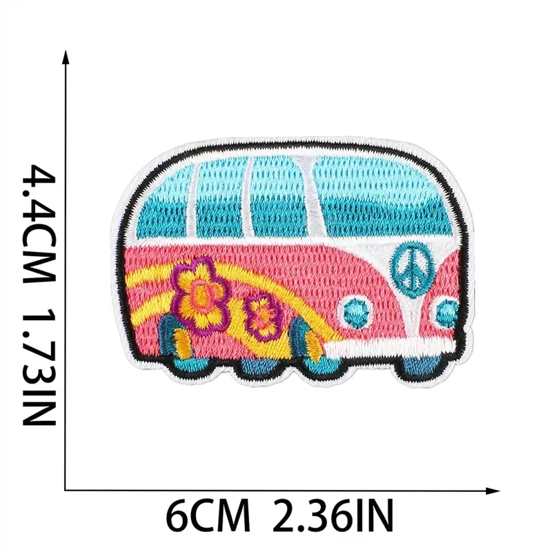 Embroidered Patch Iron On Patches for Clothing Sunflower Clothes Stickers Fabric Sewing Thermal Adhesive Applique Fusibles