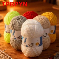 1Pc 50g Crocheting Milk Cotton Yarn Hand Knitting sweater blanket hat threads Crochet amigurumi bag line 95m