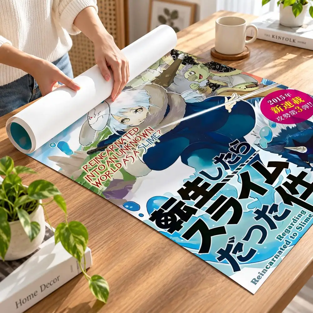 That Time I Got Reincarnated as a Slime Poster High-definition poster stickers, suitable for bedroom living home decoration