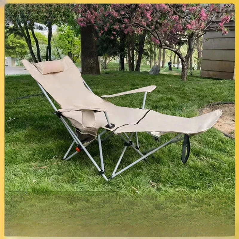 

Outdoor Thickened Autumn Winter Folding Chair Portable Four Level Adjustment Lounger Picnic Barbecue Beach Leisure Furniture