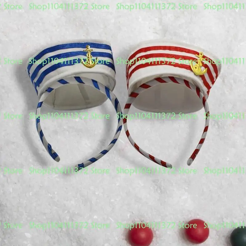 

P9FE Adult Sailor Hat for Head Hoop Carnival Party Hair Ornaments