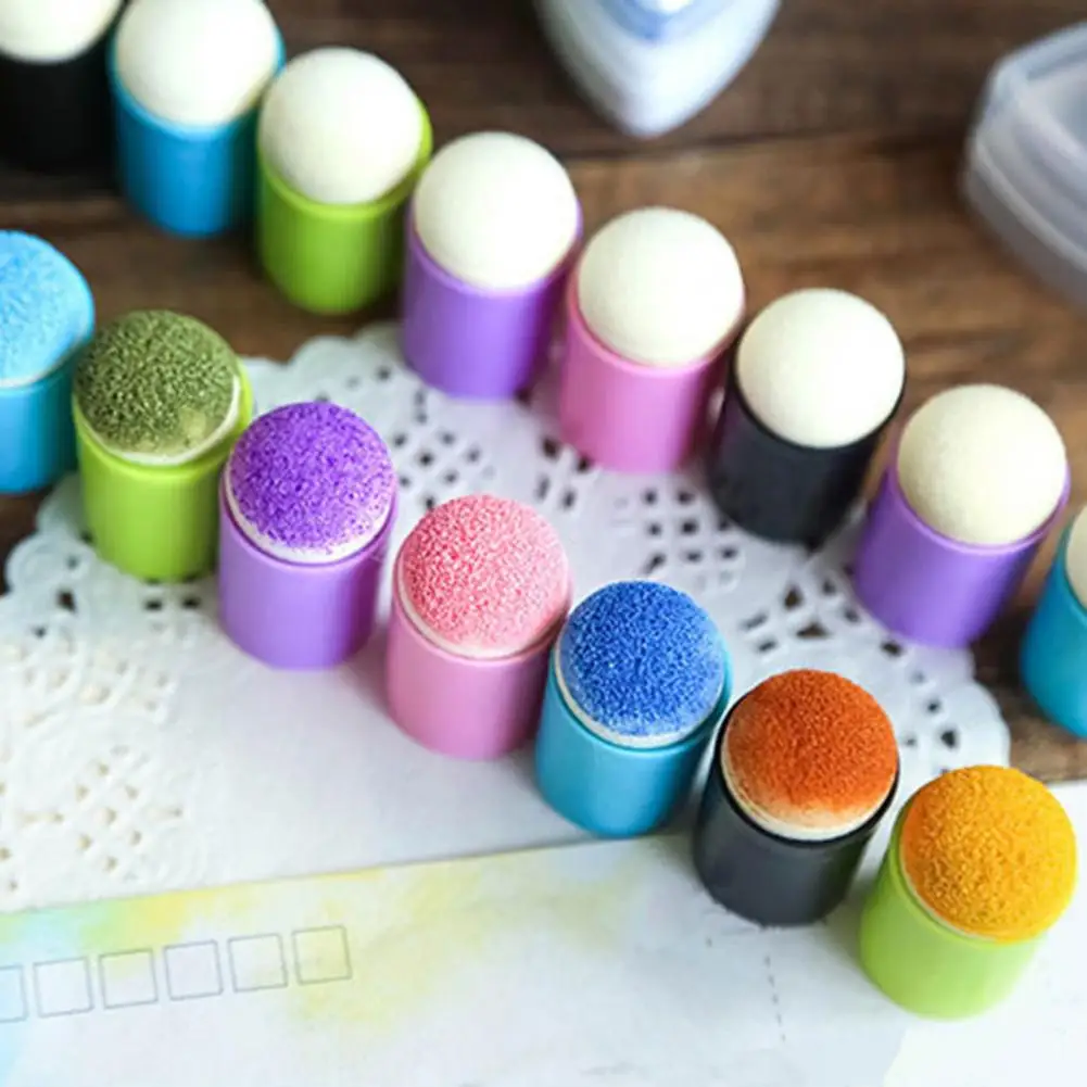 Pintura pincel esponja para mistura de cores, durável, fácil de usar, dedo, ferramenta para casa, escola e estúdio