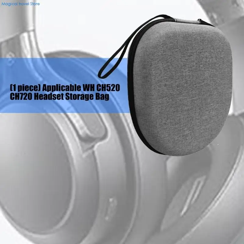 N2UB Water Resistant Earphone Storage Bag Quick Access Zippers Case for WHCH520