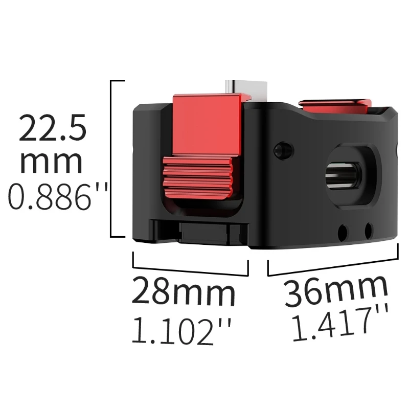 محطة شحن لكاميرا Pocket 3 مع شحن USB C وحامل 1/4