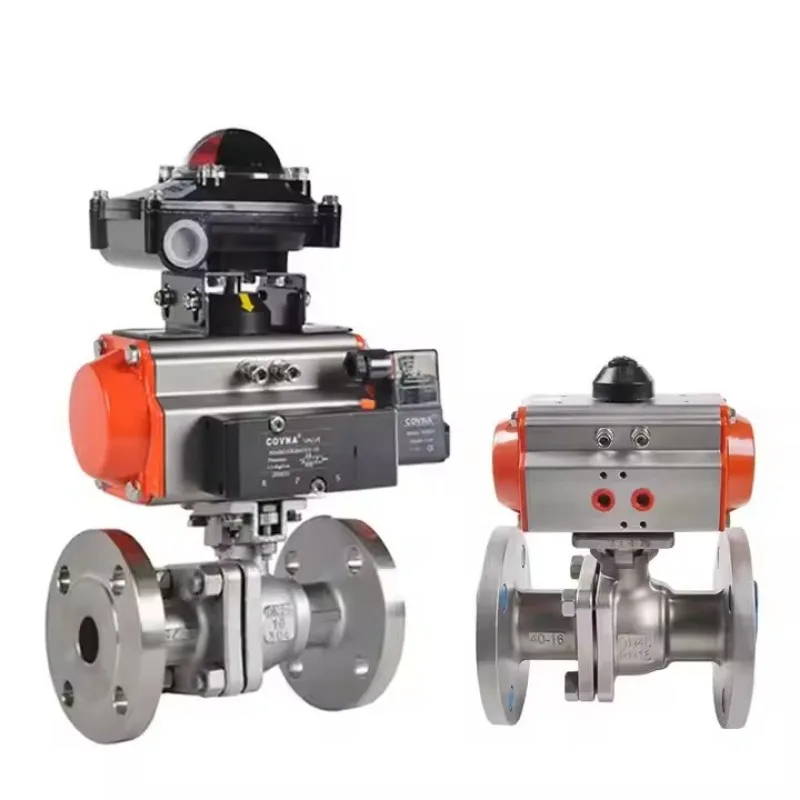 

CF8 CF8M PN10 dn 80 DN100 4 inch Double Acting Actuator Pneumatic ANSI Flanged Ball Valve