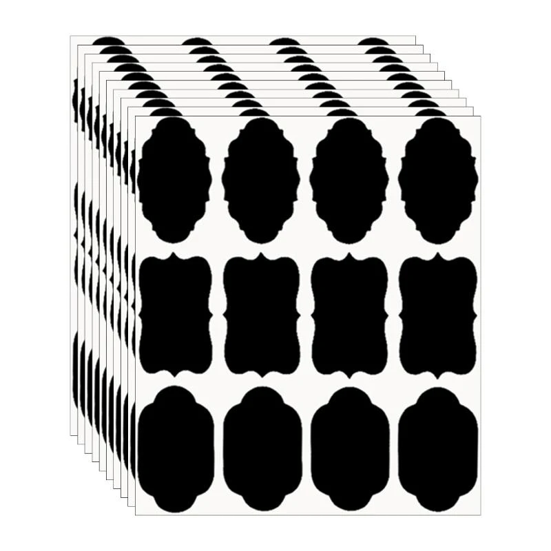 주방 및 DIY 프로젝트를위한 접착 크래프트 스티커 120pcs 병 라벨 C7AC