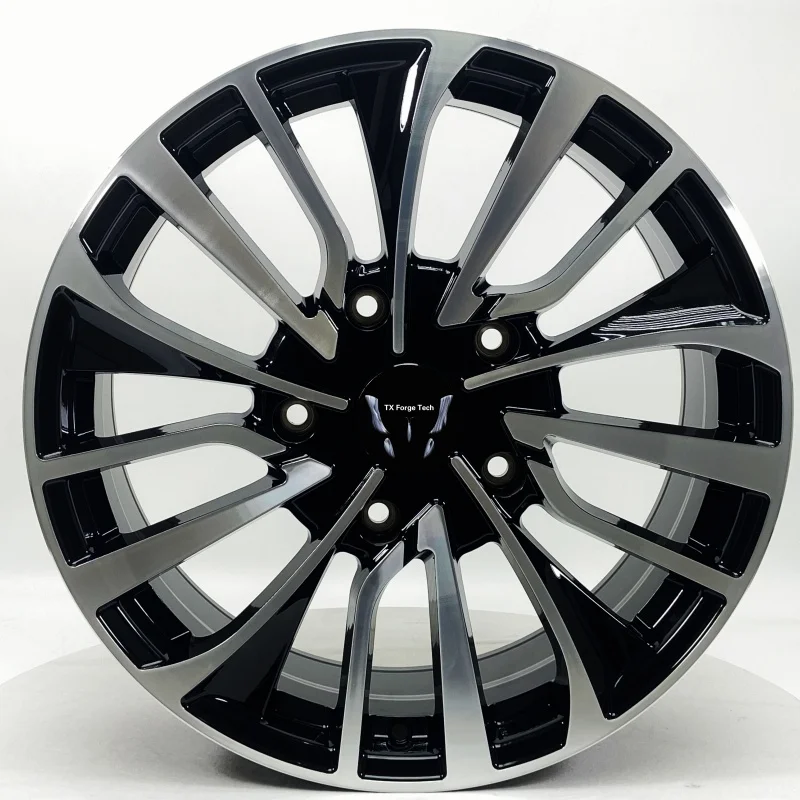 

Factory Direct Sale Custom Forged Aluminium Alloy One Piece Wheel Hubs Wheel Rims with Glossy Black Turning Treatment OEM ODM