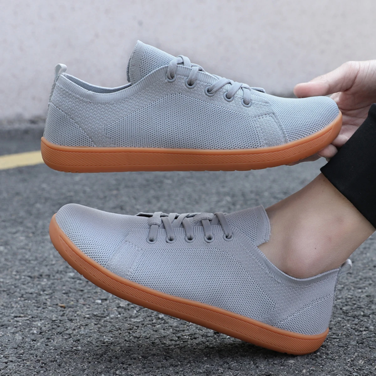 

Wide Toe Barefoot Shoes Mens Womens Minimalist Walking Sneakers Shoes | Zero Drop Sole | Breathable Mesh