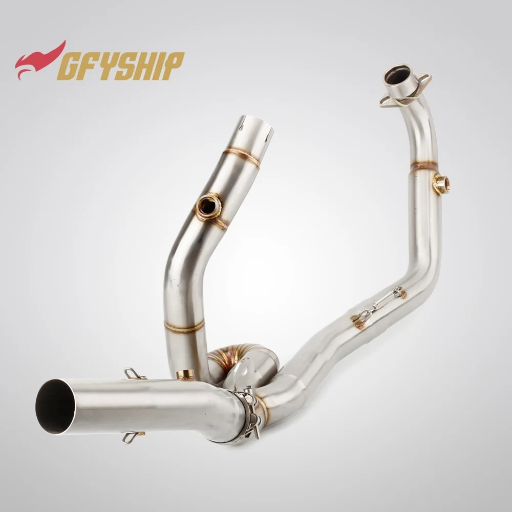 Motorcycle Exhausts Middle Link Pipes Slip-on For SUZUKI SV650 SV 650 S 2003 2004 2005 2006 2007 2008 2009 2003-2015 view 2