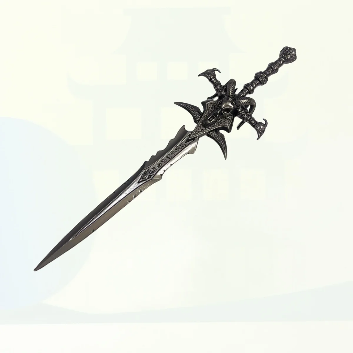 5.1inch World of Warcraft Frostmourne Metal Katana Sword Original Samurai Sabre Katana Ninja Knife Cosplay Accessories Prop Toy