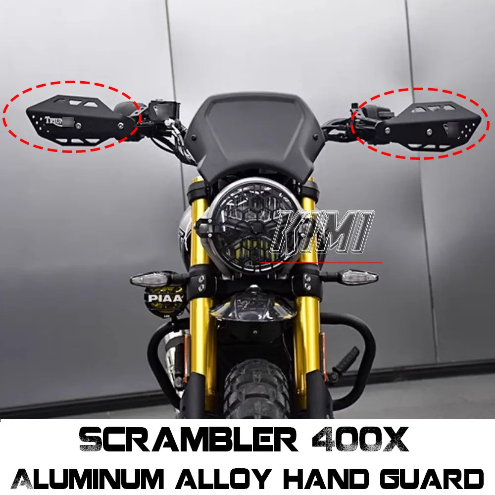 

FOR Triumph Scrambler 400X Motorcycle Modified Handlebar Hand Guard Headlight Protection Cover Aluminum Alloy Hand Guard