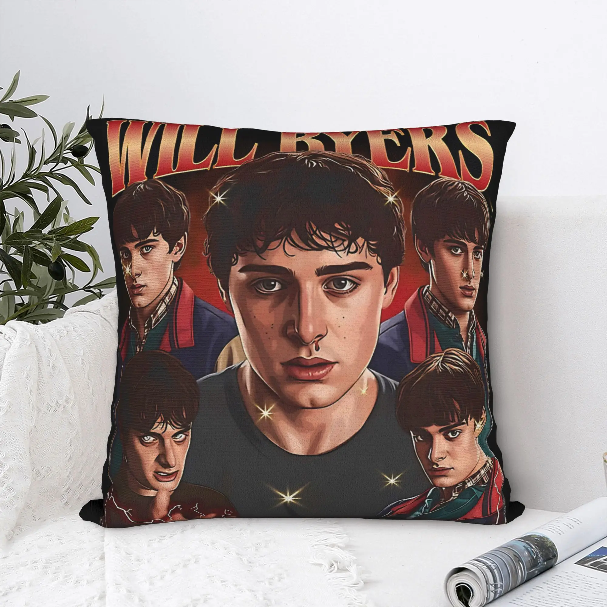 Will Byers Vintage 90s  Horror TV Pillow Case  Morden Pillow Cover Soft Pillowcases For Living Room Chair