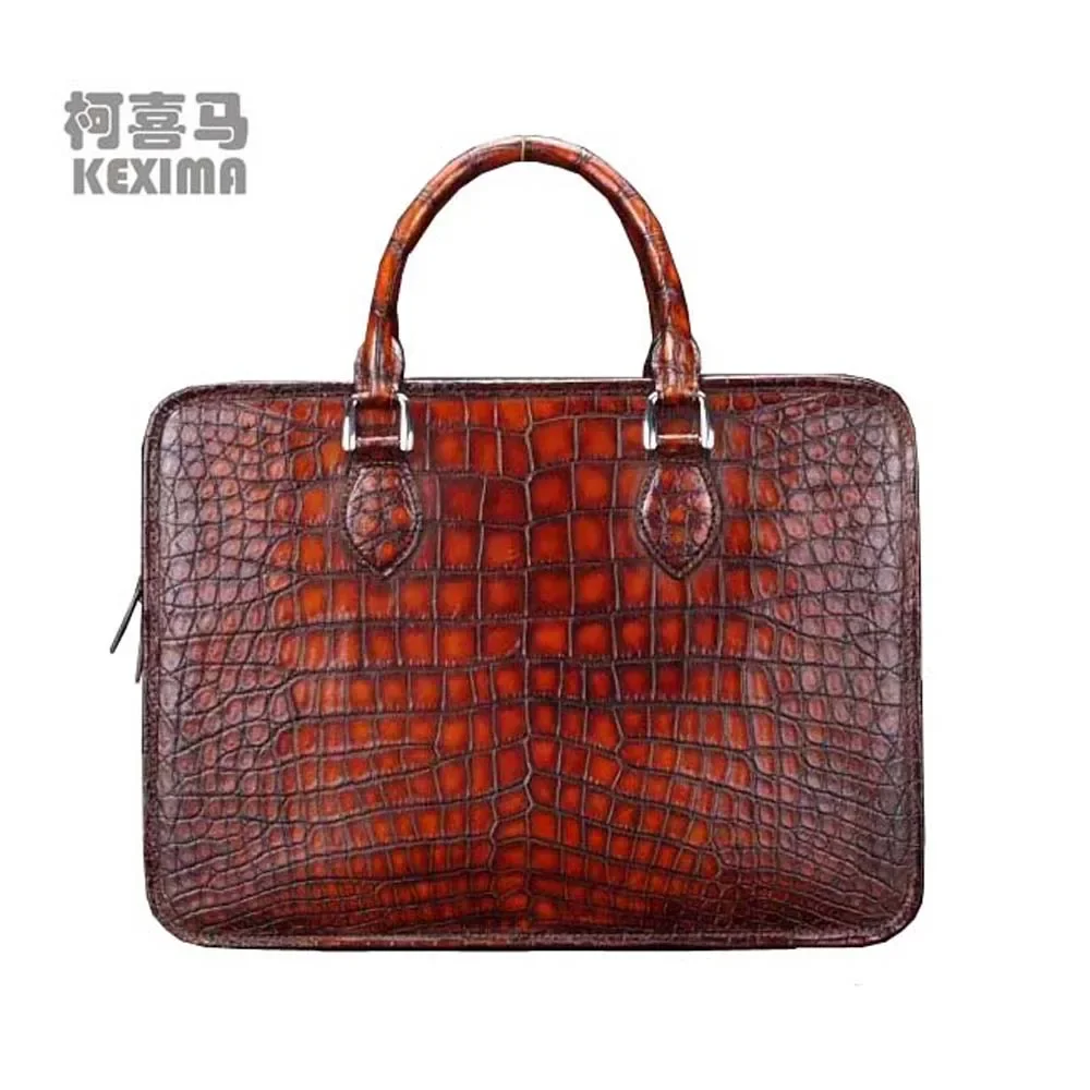 yingshang new arrival men handbag men crocodile leather bag male crocodile handbag for male men briefcase