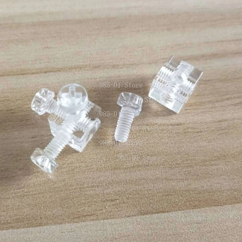 1200pcs 10×10×10mm square acrylic cube corner brackets, chassis parts with screws for electric stoves