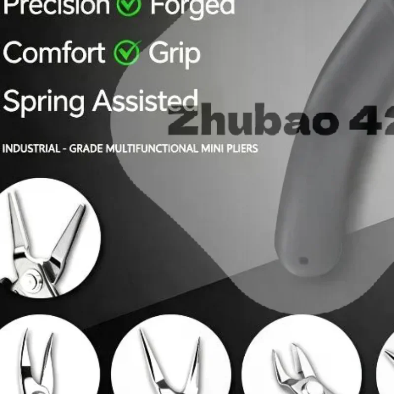 Jewelry Pliers Straight Long Nose Cutting Nipper High Hardness Tool for DIY Beading Wire Bending Handmade Art Craft Projects