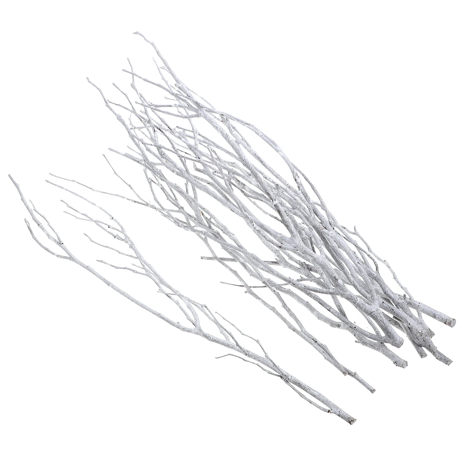 10 Pcs White Branches Dried Twigs Decorative Sticks For Artificial Plants Tree Branches Crafts Faux Stems Tall Vase Fillers