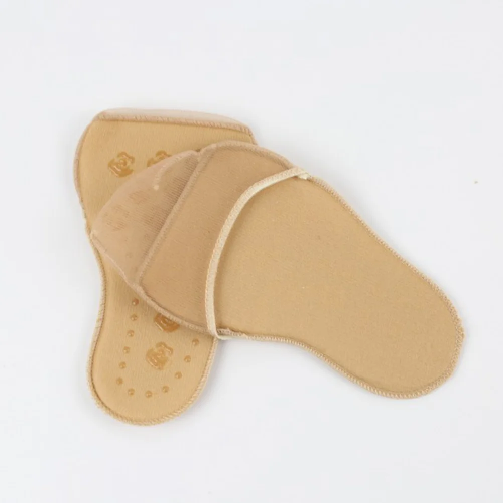 

1Pair Invisible Sponge Foot Pad Half Insole High Heel Protector Khaki Maximum Comfort Tissue Relief Elastic Flexible