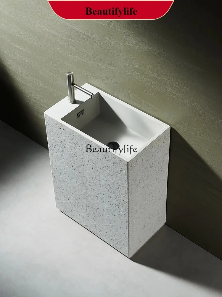 

Cement Pedestal Basin Toilet Floor Type Wash Basin Household Wash Basin Outdoor