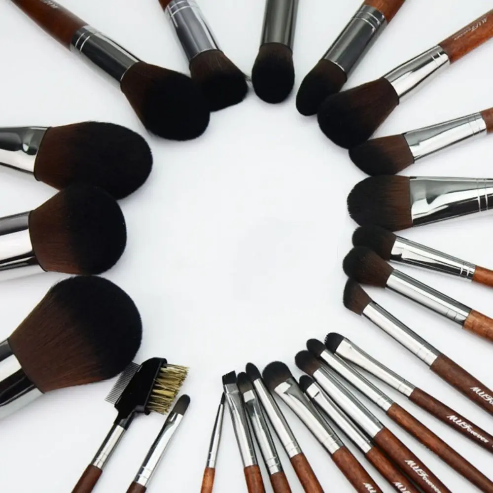 12 pezzi semplice matita per labbra mini set di pennelli per trucco set di pennelli per correttore peloso in legno strumento cosmetico fard ombretto kit per trucco bellezza