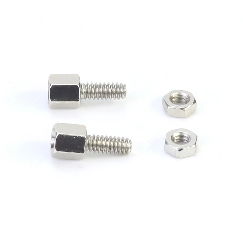 30pcs DB9 Head Fixing Screw Nuts English Motherboard Hex Screws Hexagonal Serial Parallel DB Connector Screw Nut