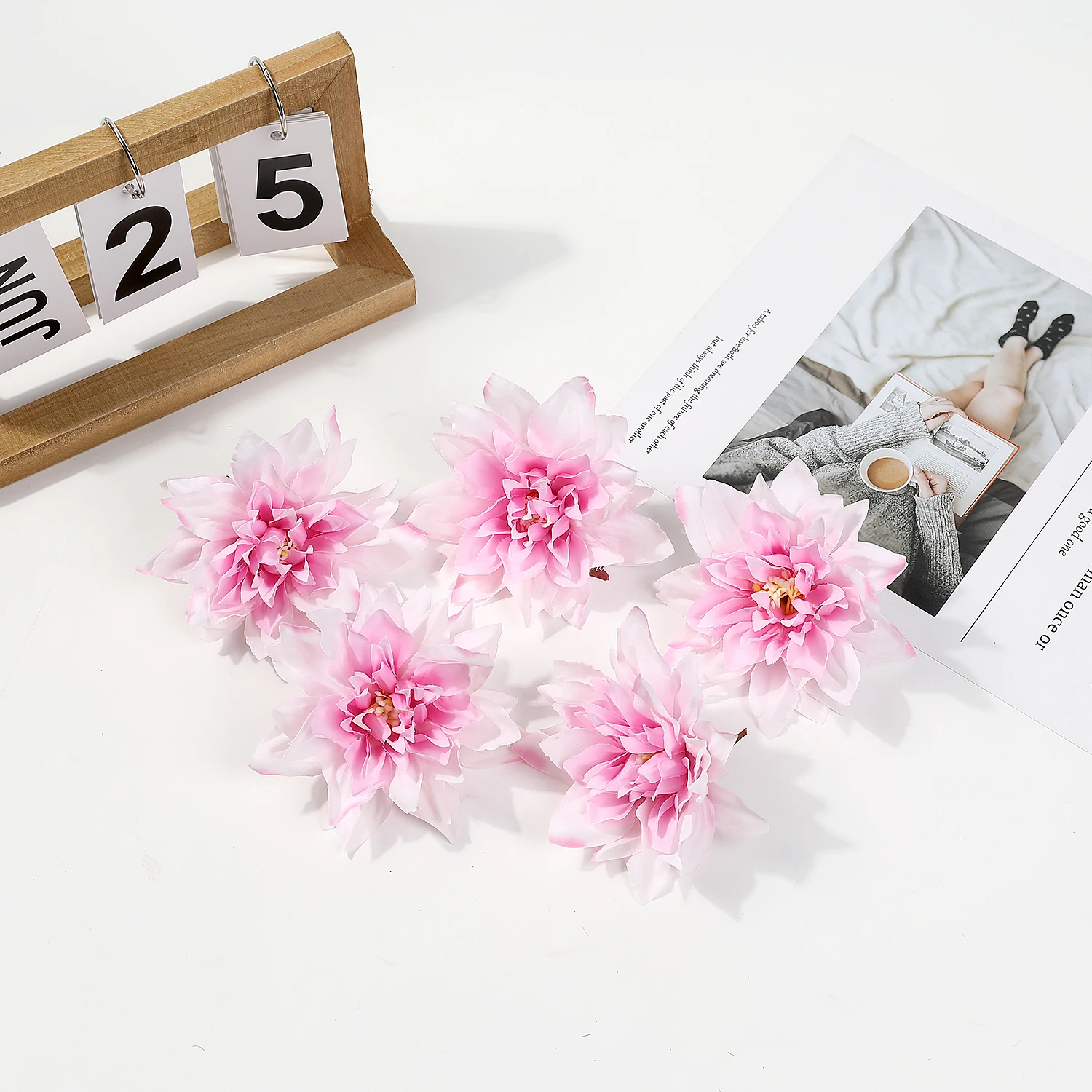 5/10 Stücke 10 cm Künstliche Pfingstrose Blumen Köpfe Pflanzen Gefälschte Blume Wände Party Weihnachten Home Decor Fotografie Hochzeit Dekoration – Detail 12