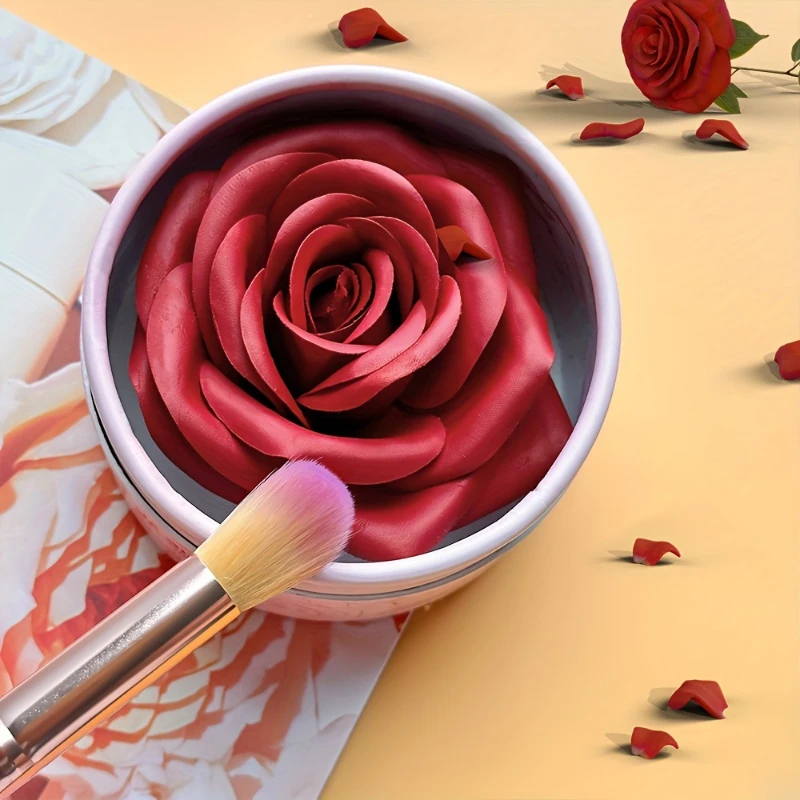 4 ألوان الورد البتلة أحمر الخدود ماكياج ماتي الطبيعية مقاوم للماء عالي اللمعان كونتور مجموعة زهرة أحمر الخدود الصباغ الوجه أحمر الخدود ماكياج التجميل #3