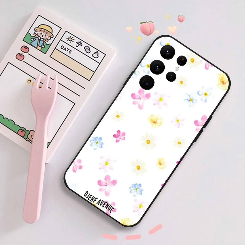 Djerf Summer Berries Print Avenue Phone Case  Samsung S series s20 s21 s22 s23 s24 FE Plus Ultra TPU Soft to Skin-friendly case