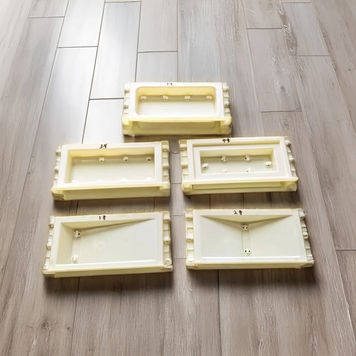 Double Sided Hollow Brick Cement Mold Abs Plastic 40X20X10Cm Hollow Brick Decorative Wall Concrete Three In One Hollow Out