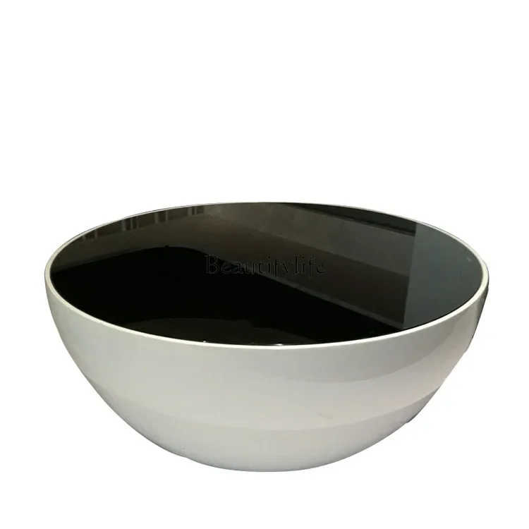 

Simple Nordic modern large bowl coffee table pure white large capacity coffee table