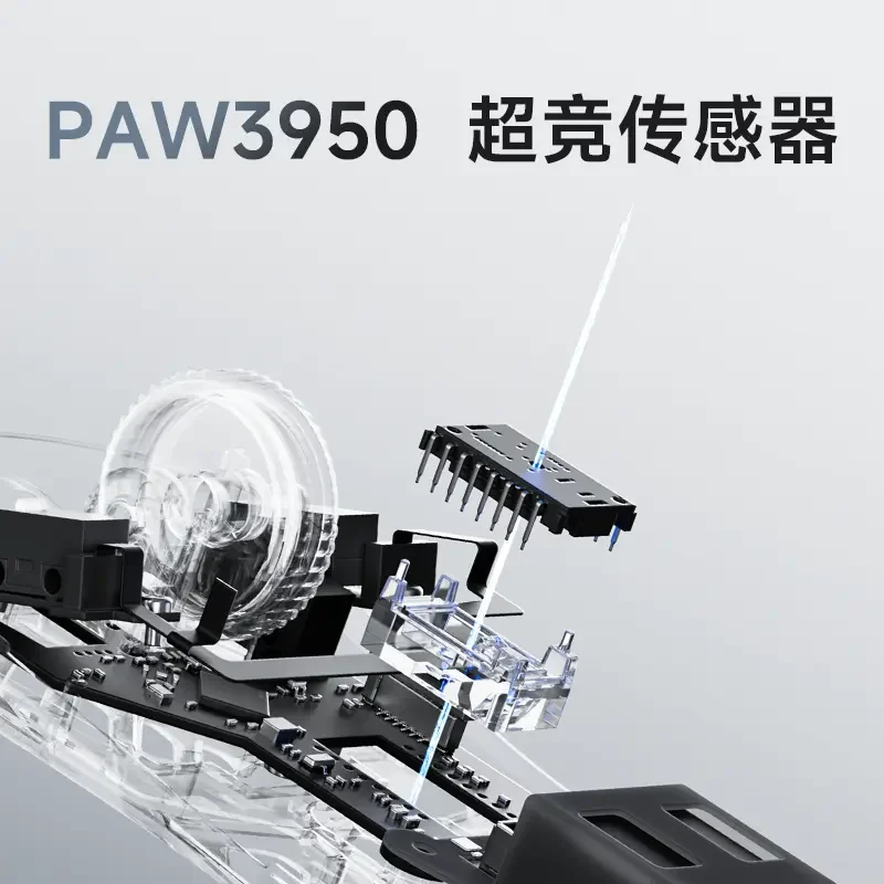 Vgn Dragonfly King ماوس من سبائك المغنيسيوم Paw3950 ماوس ألعاب خفيف الوزن مزدوج 8k معدل إرجاع 500 مللي أمبير لألعاب Fps مخصص