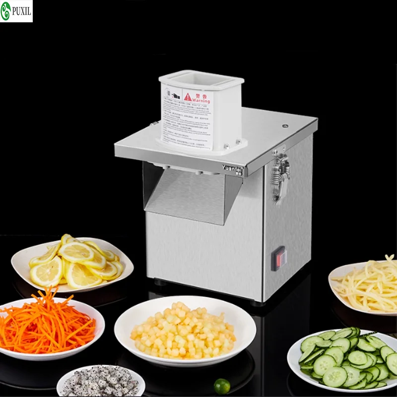 قطاعة خضروات كهربائية تجارية، قطاعة بطاطس من النوع المموج، قطاعة فواكه مدخل كبيرة أو محضر طعام مقطع، شفرة مكونة من 6 قطع