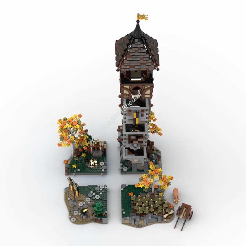 2752 pz MOC Il Nido delle Corvi Messaggio Medievale Castalato Modello Building Blocks Assemblare FAI DA TE Regalo Di Natale Idea Giocattolo di Mattoni Di Compleanno