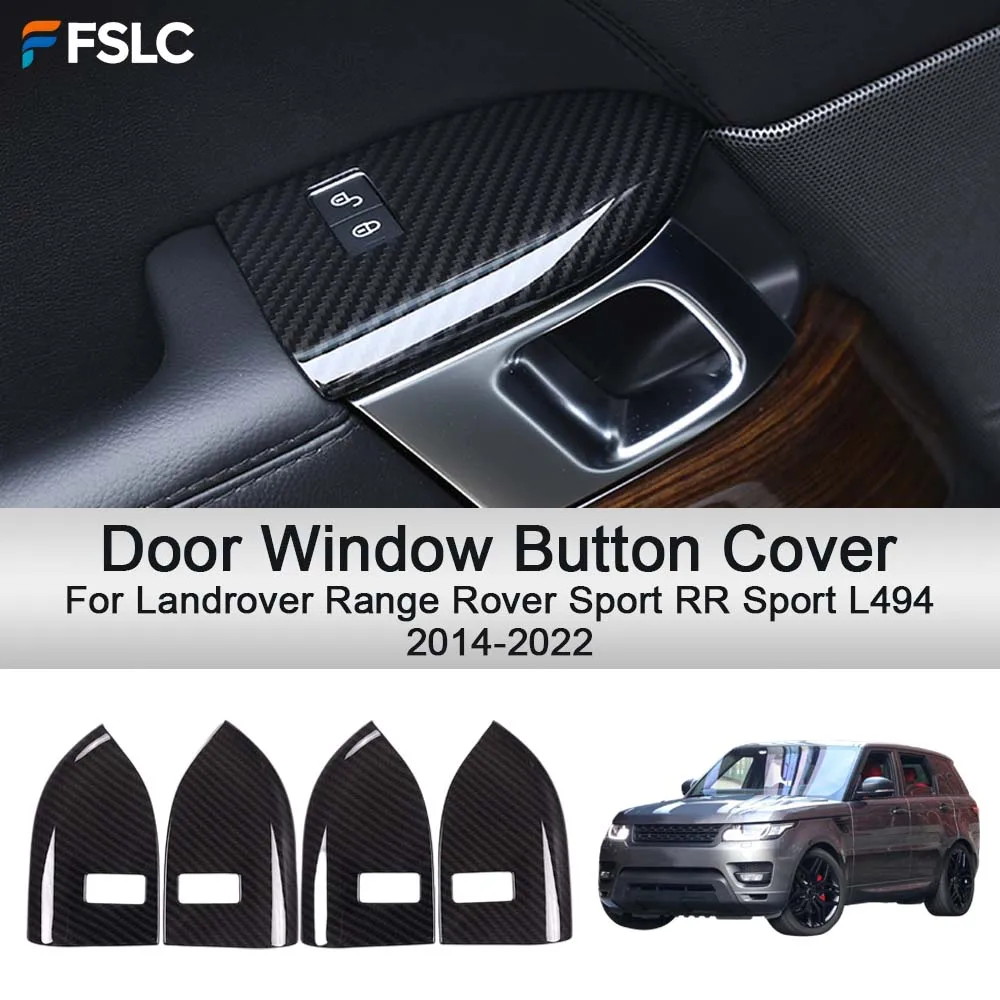 Cars Accessories Door Window Button Cover For Landrover Range Rover Sport RR Sport L494 2014-2022 Car Upgrade Modify A Car