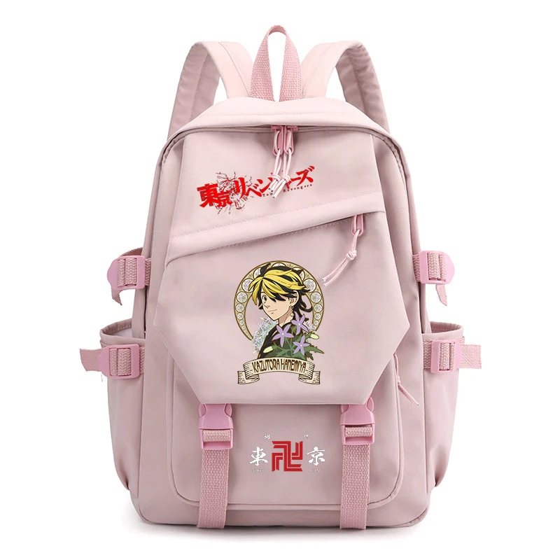 Tokyo Revengers-mochilas escolares impermeables de nailon para mujer, bolsa de viaje bonita, mochilas para cuaderno