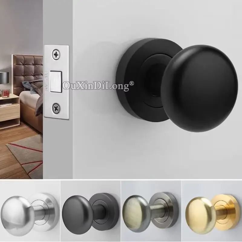 Brand New European Invisible Door Locks Background Wall Private Room Hidden Pull Ring Door Knobs Lock with Keyhole and Key