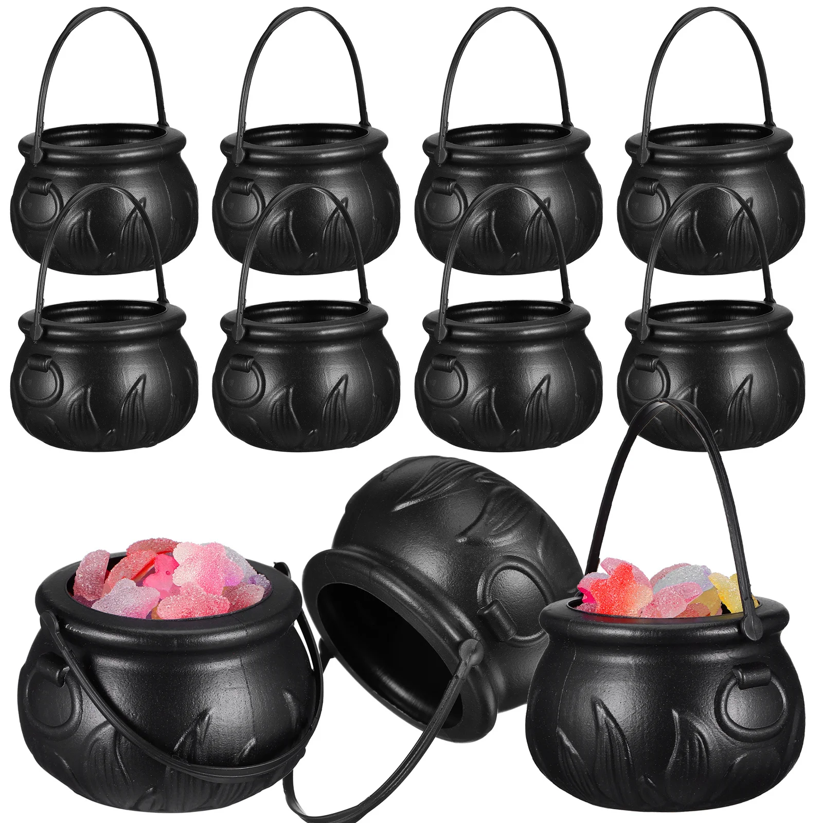 

Halloween Decor Bucket 12 Pcs Pumpkin Witch Container Sweet Holder Party Favors Masquerade Scene 2024 Nightclub Bar Decoration
