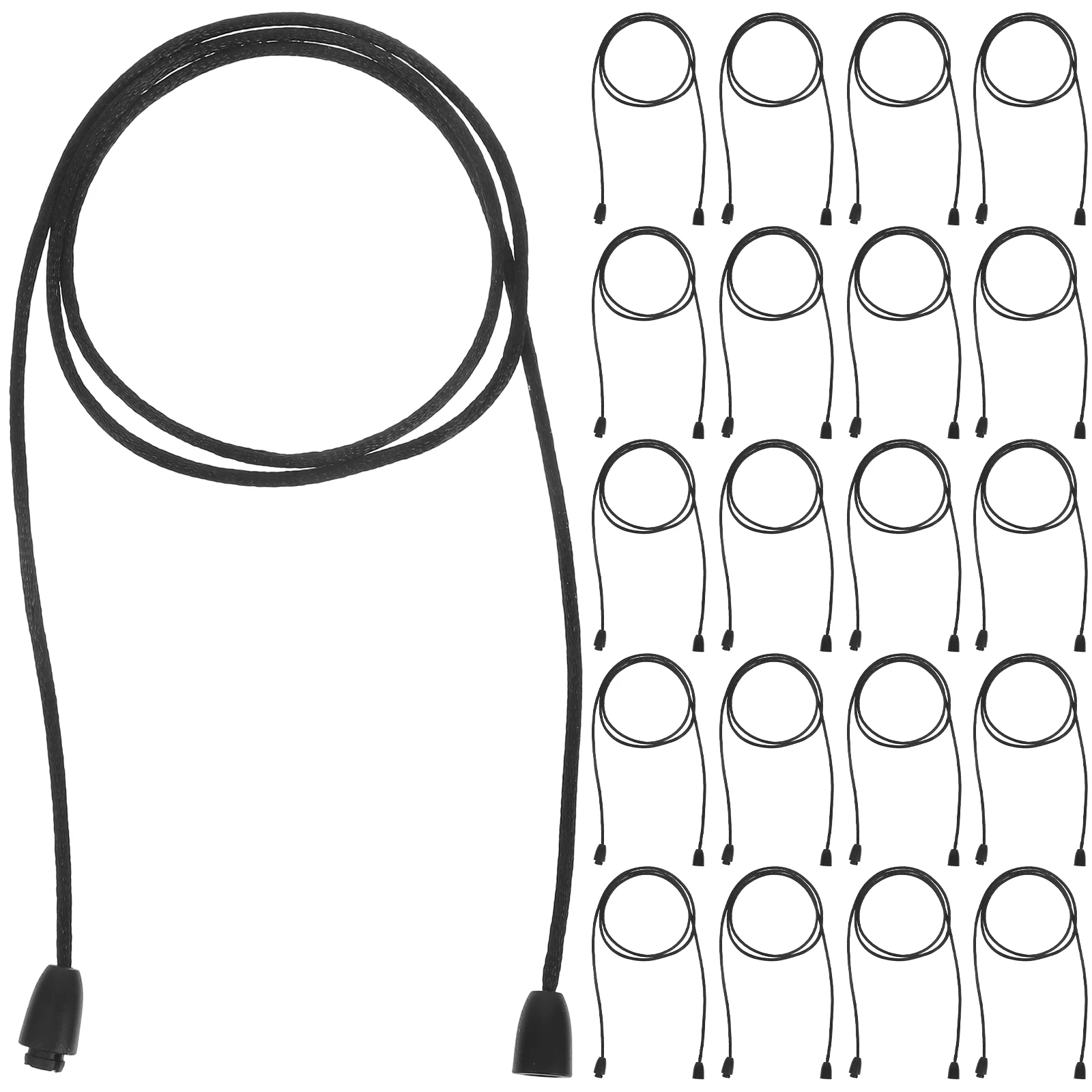 

30 set Detachable Necklace Lanyard Breakaway Clasp For Beadable Lanyards Hearts Extender Durable Nylon Cord Adjustable Buckle