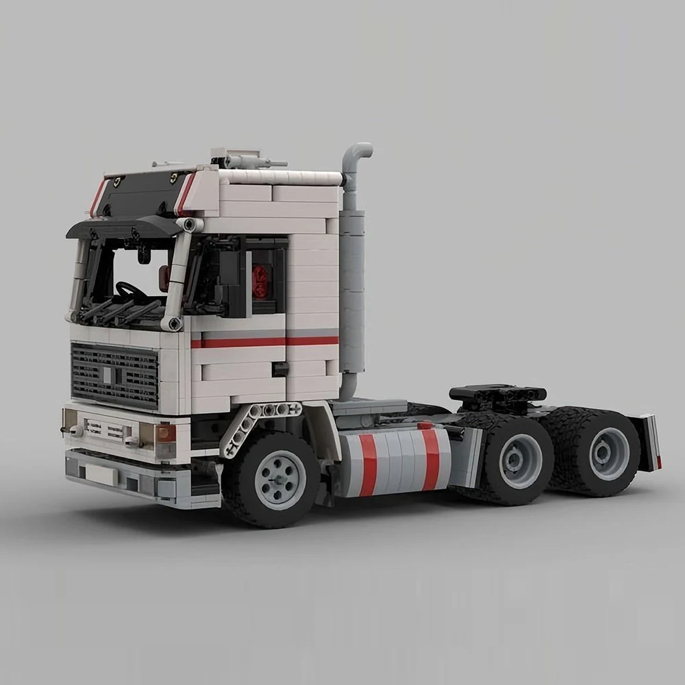 1153PCS City Engineering Container F16 Heavy Duty Truck Trailer Tower Head Technology DIY Children Toys Boy Gift Building Blocks