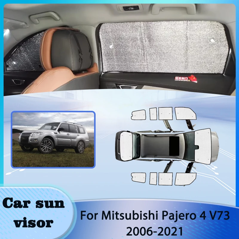 

Auto Sunshade For Mitsubishi Pajero 4 V73 2006 2007-2021 Car Visor Anti-UV Sun Window Visors Covers protection Car Accessories
