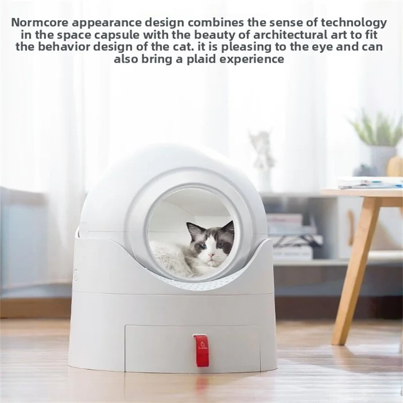 القط شبه التلقائي المجال صندوق الرمل تدوير برج المرحاض الممر سهلة التنظيف سلة المهملات الحيوانات الأليفة الاشياء Arjanuary قفص مغلق وعاء