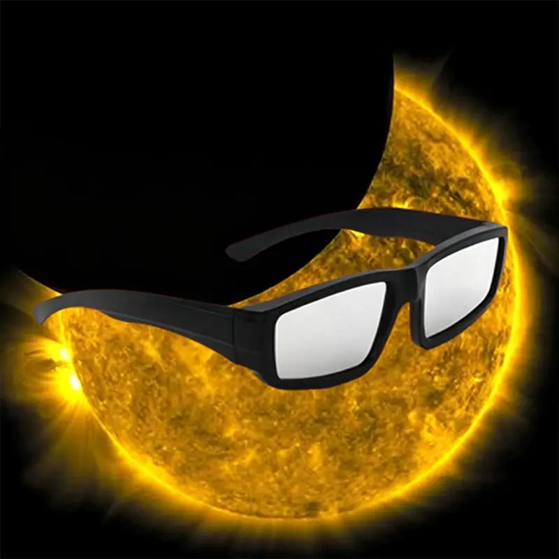 Solar Eclipse Viewing Glasses With UV Eye Protection And Safe Clear Lenses For Outdoor Eclipse Watching Astronomy Activities