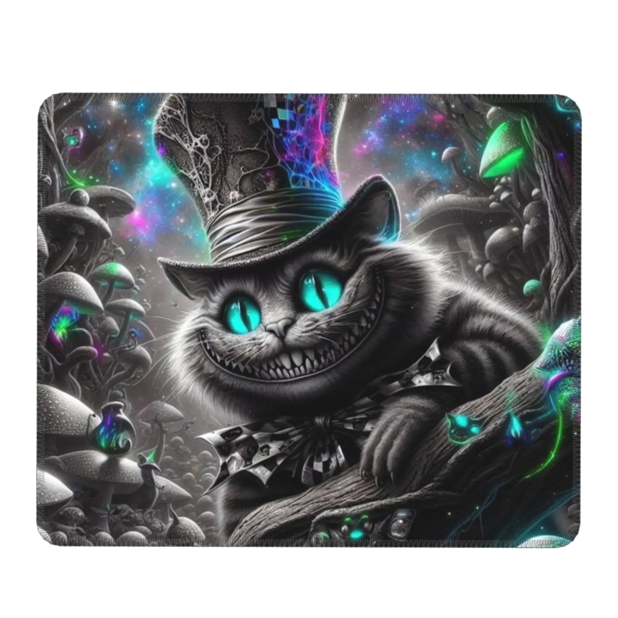Cartoon Magic Kitten Mushroom Forest Mouse Pad Computer Keyboard Mouse Mat Gaming Laptop Desk Mat Office Accessories Table Mats