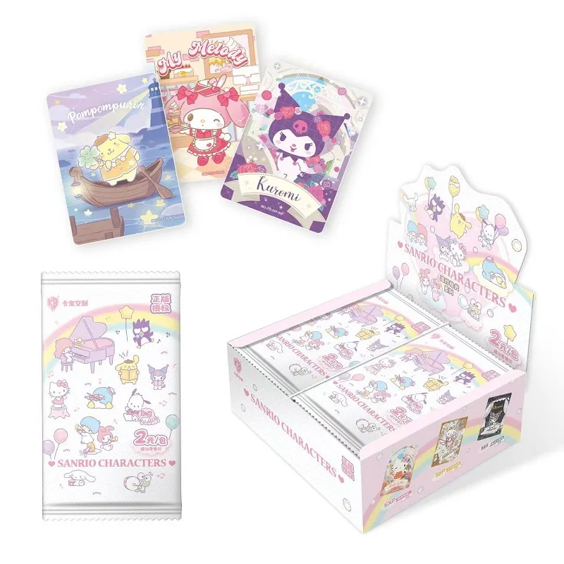 KABAO Original Anime Sanrio Familie Kuromi Hello Kitty My Melody Glänzende Sammelkarten Spielkarten Spielzeug – Detail 29