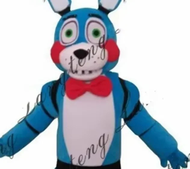 Blue Bear Fnaf Toy Blue Bunny Mascot Costumes for Adults Christmas Halloween Outfit Mascot Costume Fancy  Halloween Party