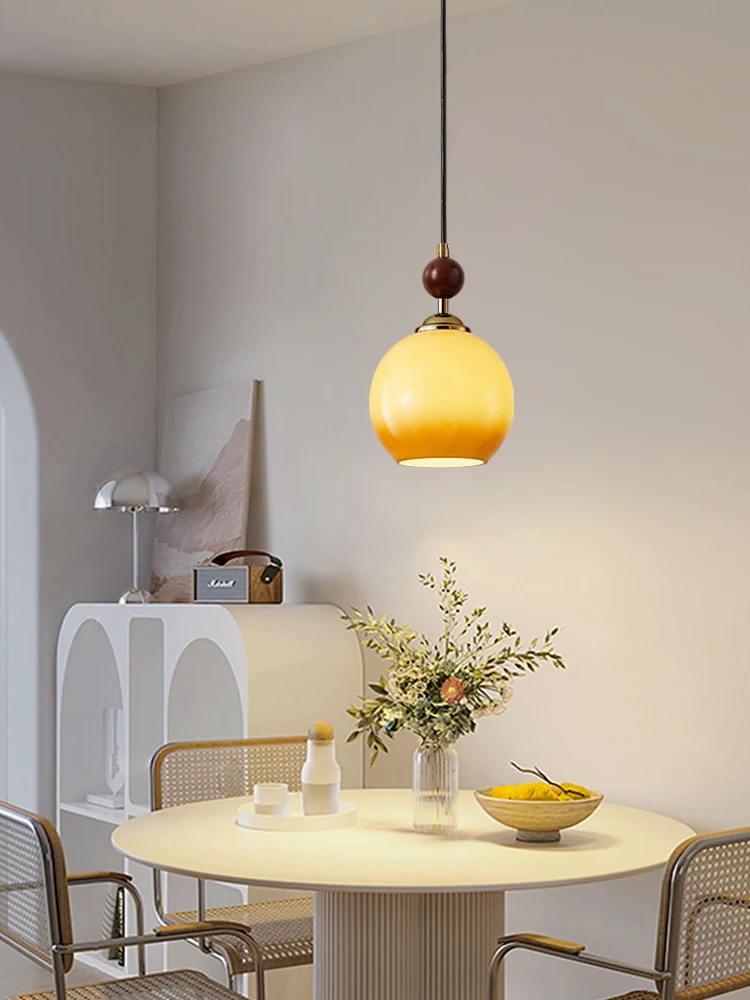 

French retro bedroom headboard pendant light, antique residential hallway bar counter hallway pendant light