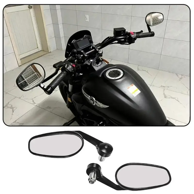 

Moped Scooter Motorcycle Rear View Reflectors Viewer Set for Sportbike Handlebar