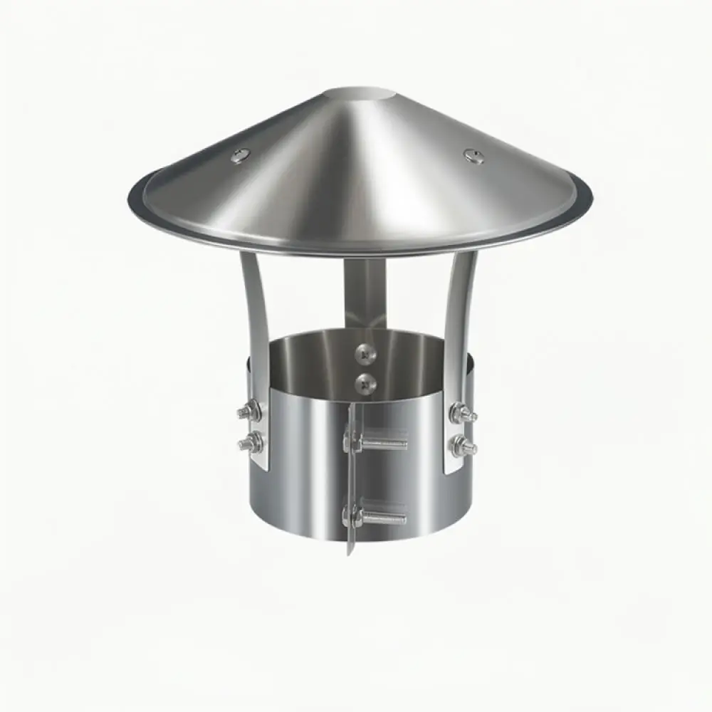 Outdoor Chimney Rain Cover Stainless Steel Vent Cap Wind Proof Flue Guard For Stove Fireplace Exhaust Pipe Accessories