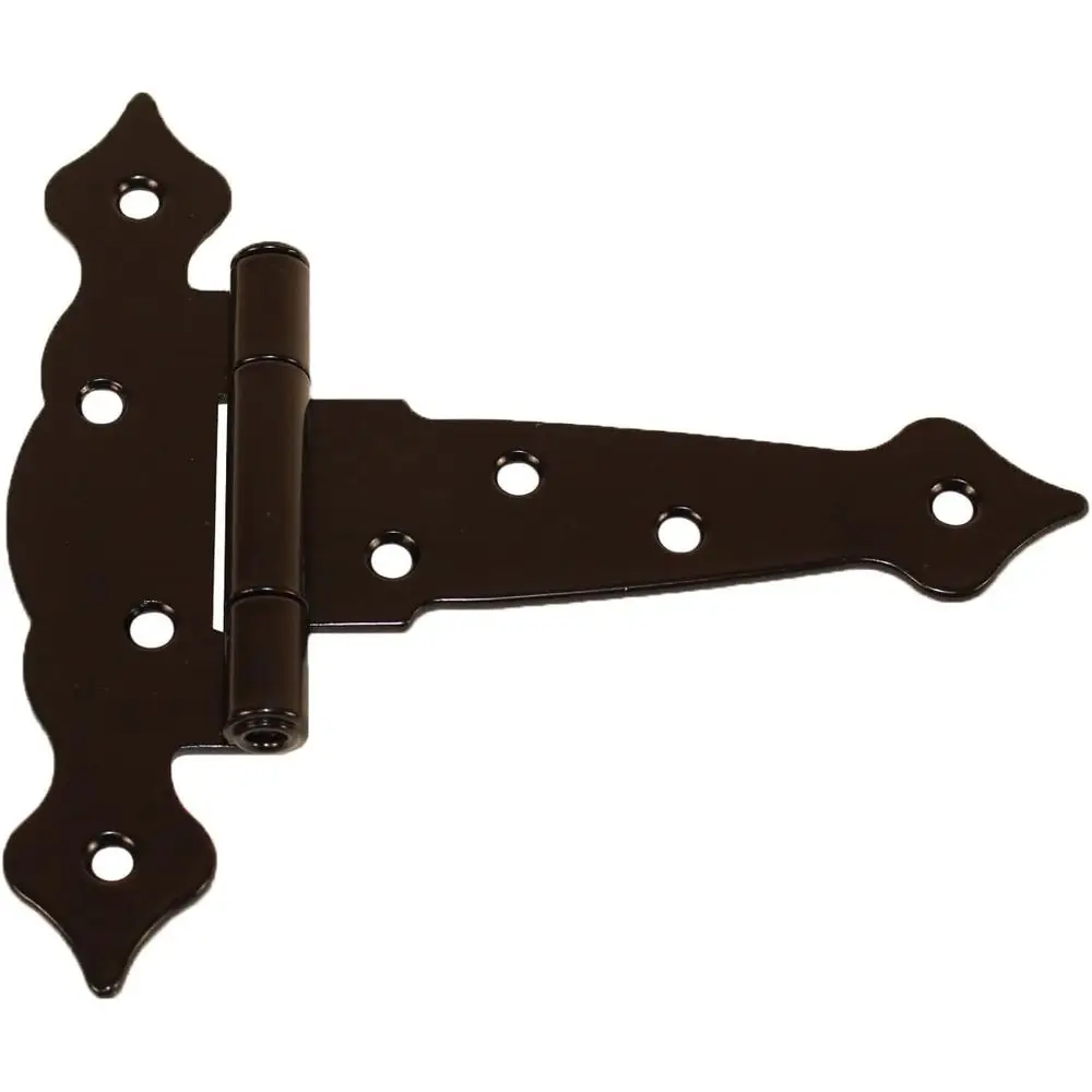 5 Heavy-Duty Decorative Strap Hinge for Shed, Storage, Garage, and Barn Doors with Screws