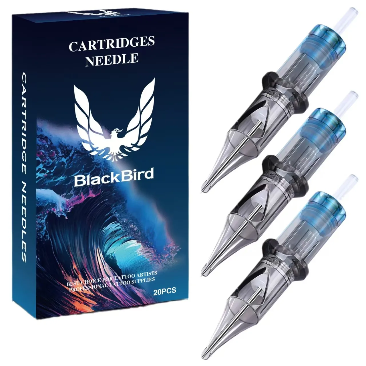 20PCS Disposable Tattoo Cartridge Needle Tools Tattoo Needles Round Liner ＆ Magnum(0.35mm needle)RL/RS/RM/M1