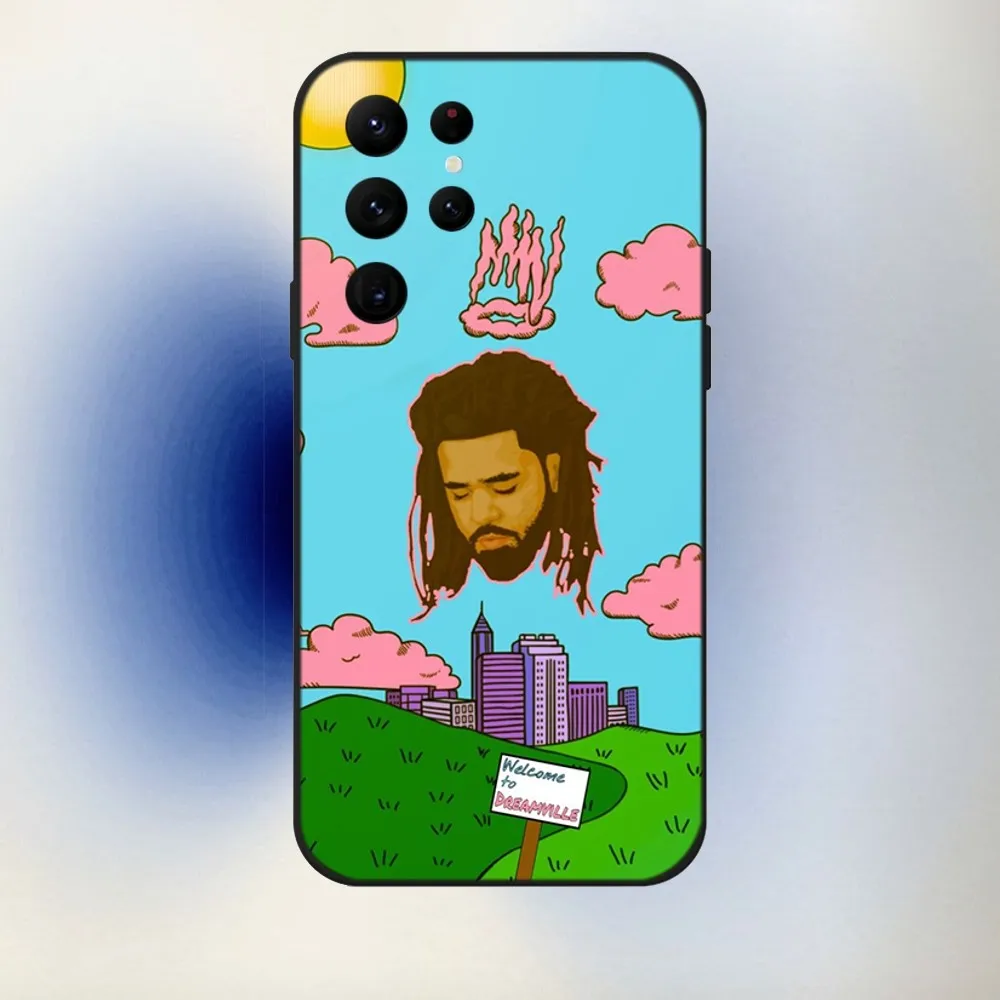 J Cole Rapper Midnight Delet Later Phone Case For Samsung S24,23,22,30,21,10,9,Ultra,Plus,Lite,FE,5G Black Soft Case